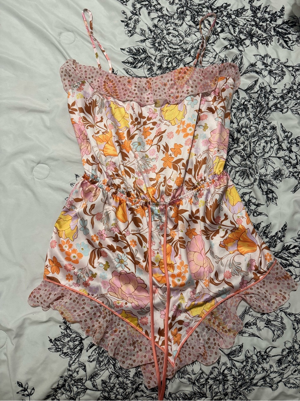 Victoria’s Secret Floral Satin Romper